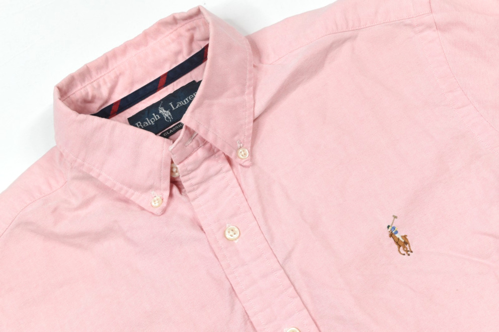 Ralph Lauren Oxford Shirt Mens Small Red Long Sleeve Button-Down Classic Fit